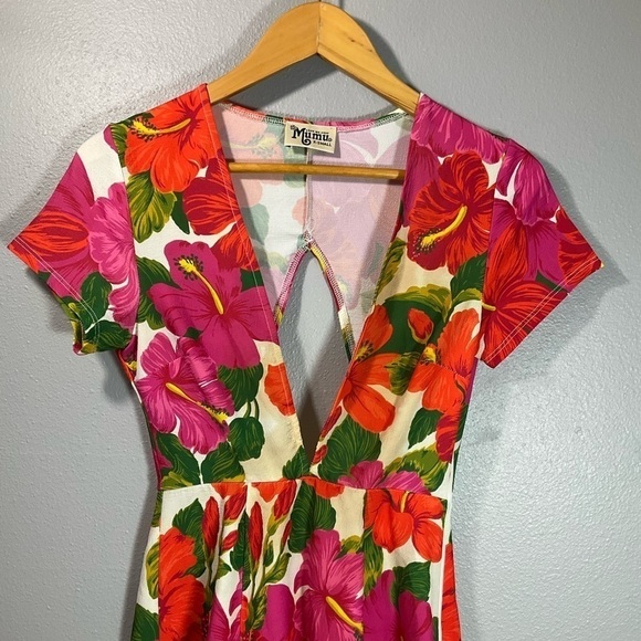 Show Me Your MuMu Hawaiian IBIZA DRESS Floral Size XSmall - Picture 3 of 11